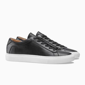 KOIO Women’s Capri Onyx black Leather Sneakers 7